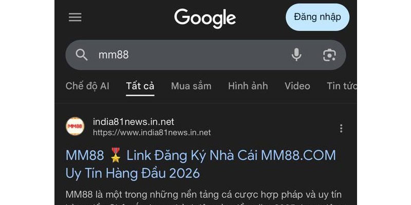 Đăng Ký MM88 - Mở Tài Khoản Siêu Tốc Trong 1 Phút 12 Vào safari hoặc chrome tìm từ khoá MM88